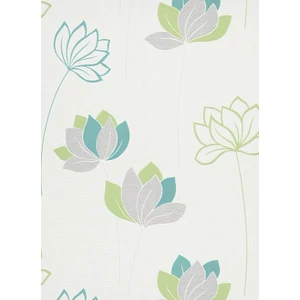 fehér alapon, zöld, szürke, türkiz, tapéta