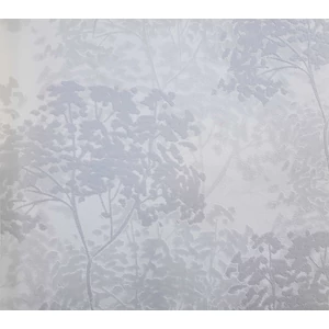 Fehér alapon szürke csillogó fa mintás tapéta