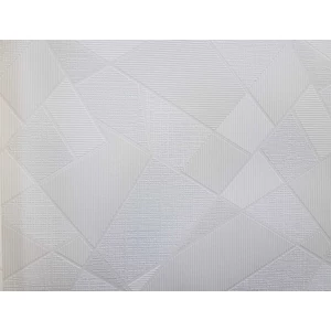 Drapp fehér csillogó geometriai mintás tapéta