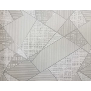 Geometriai mintás szürke csillogó tapéta