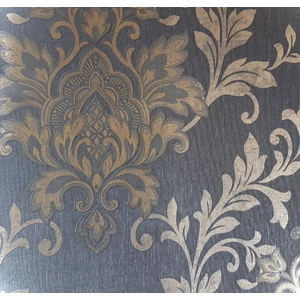 Fekete, arany, barokk mintás tapéta Fekete, arany, barokk mintás tapéta