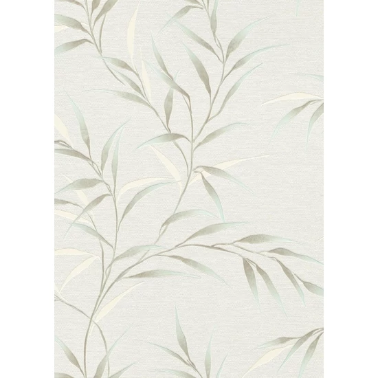 törtfehér pasztell zöld bézs és szürke tónus finom fényű tapéta