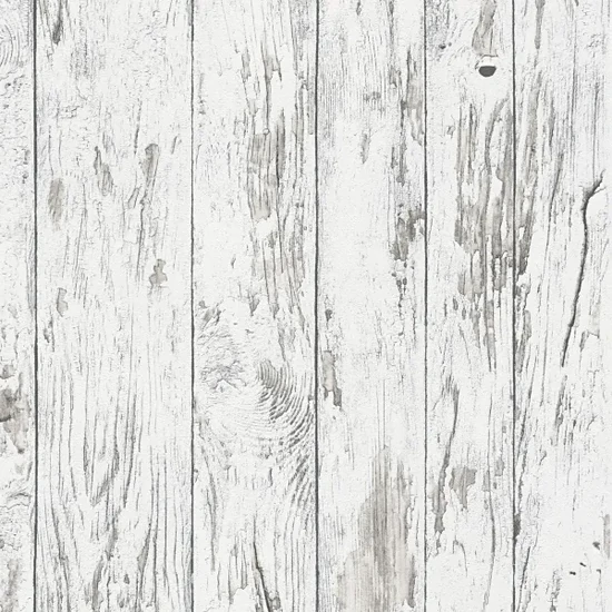 Fehér rusztikus fahatású tapéta