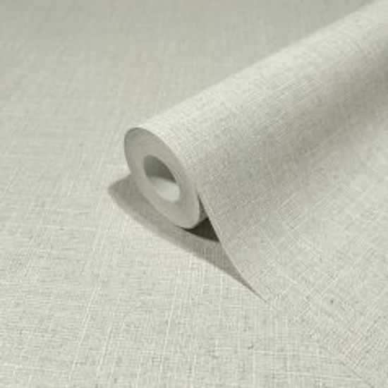 Szürkésfehér és világosszürke tónusú textilhatású tapéta