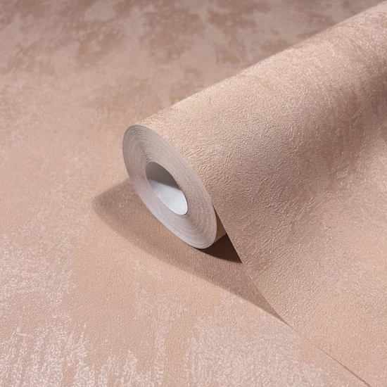 Fényes sötét barack beton mintás tapéta