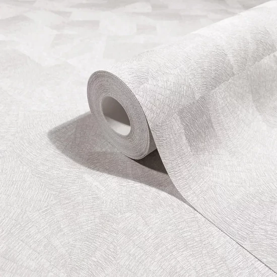 Geometriai mintás törtfehér tapéta