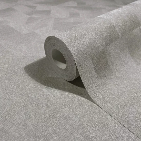 Textilhatású szürke tapéta