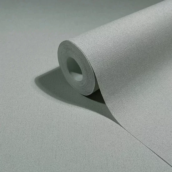 Középszürke textilhatású tapéta