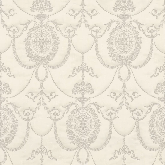 Krém fehér színű klasszikus mintás tapéta