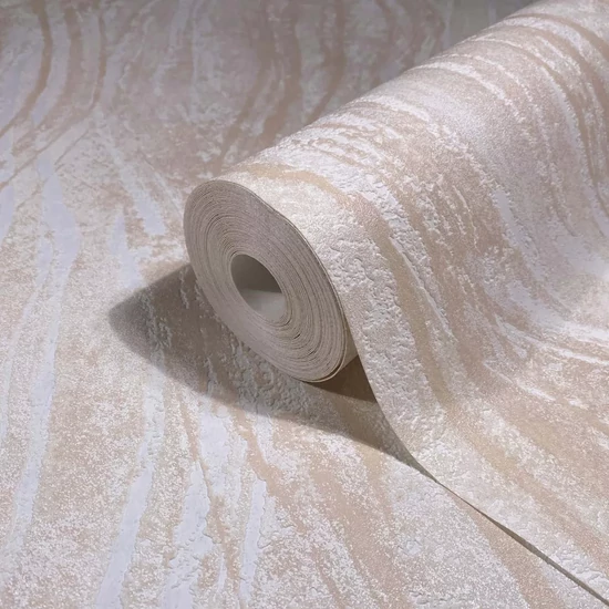 Hullámos bézs színű tapéta