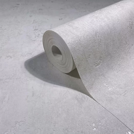 Fehér ezüst beton mintás tapéta