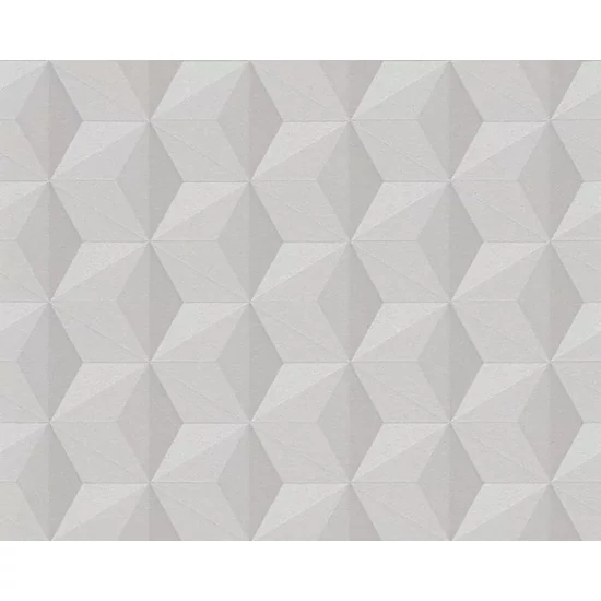 Krém bézs barna modern geometriai mintás tapéta