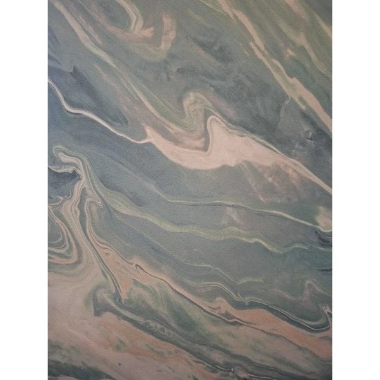 Akvamarin kék zöld fehér márványhatású hullámos tapéta