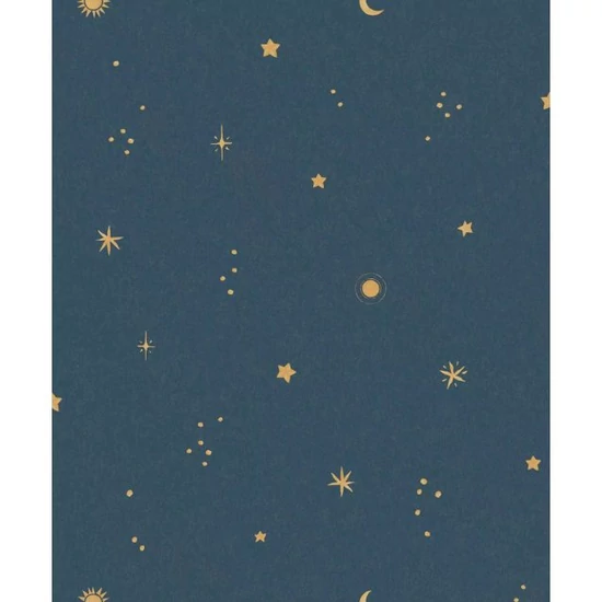 Sötétkék alapon égbolt mintás tapéta