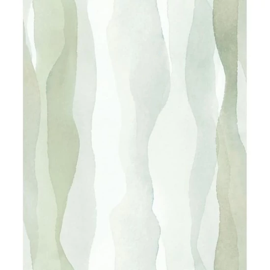 Zsályazöld bézs hullámos tapéta