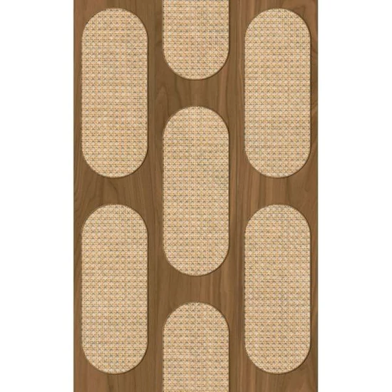 Retro mintás sötétbarna tapéta