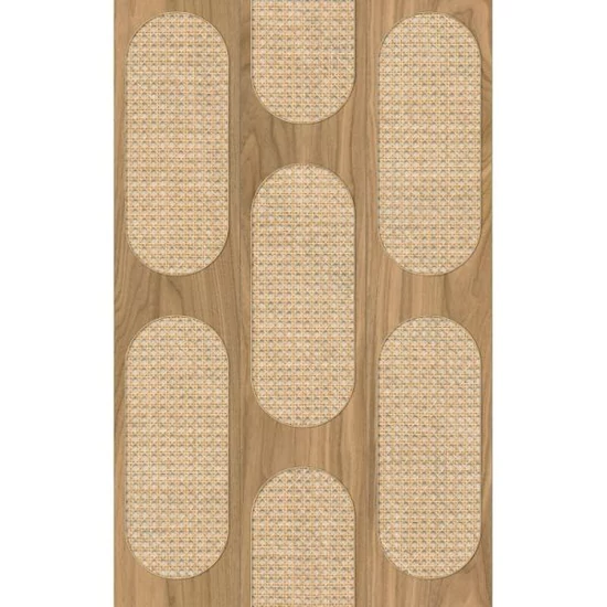 Retro mintás világosbarna tapéta