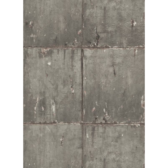 Barna, fehér, beton hatású tapéta