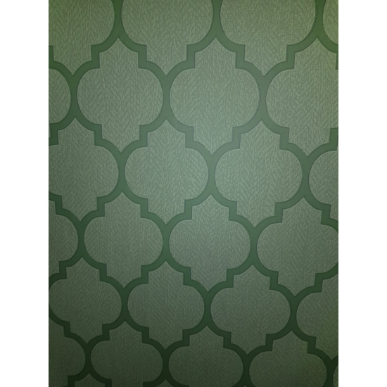 Zöld mintás tapéta