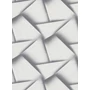 Kép 1/3 - Fehér szürke 3d geometriai mintás tapéta