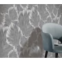 Kép 2/3 - Szürke fehér leveles tapéta