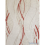 Kép 1/2 - Fehér alapon bordó hullámos tapéta