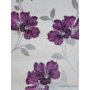 Kép 1/2 - Fehér alapon lila ezüst virágos tapéta