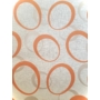 Kép 1/2 - Fehér alapon, hab felületű, narancs, körös tapéta