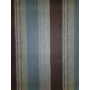 Kép 1/2 - Fehér, barna, kék, ezüst csíkos tapéta