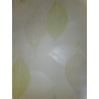 Kép 1/2 - Zöld leveles tapéta fehér alapon