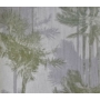 Kép 1/2 - fehér alapon, szürke-zöld mintás tapéta