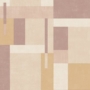 Kép 1/2 - Latte, bézs, komló, barna, modern szögletes mintás tapéta