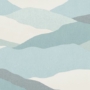 Kép 1/2 - Felhő hatású, bézs, kék, türkiz dekor tapéta