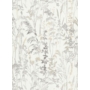 Kép 1/2 - Fehér szürke bézs virágos tapéta