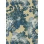 Kép 1/4 - Drapp alapon, kék zöld, fehér, virág mintás tapéta