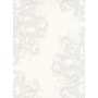Kép 1/4 - Fehér alapon, szürke, barokk mintás tapéta