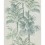 Kép 1/2 - Fehér sötétzöld pálmafalevél mintás tapéta