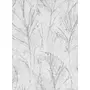 Kép 1/2 - Ezüst absztrakt leveles tapéta szürke alapon