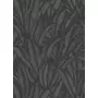 Kép 1/2 - Fekete ezüst trópusi leveles tapéta