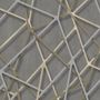 Kép 1/2 - szürke, barna, arany, ezüst grafikai mintás tapéta