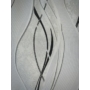 Kép 2/2 - Fehér alapon fekete ezüst hullám tapéta