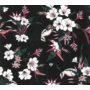 Kép 1/2 - Fekete alapon, zöld, fehér, rózsaszín, virágos tapéta