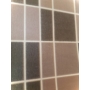 Kép 2/2 - Sötétszürke, fahéj színű, csempe mintás tapéta