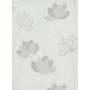 Kép 1/3 - fehér, szürke, drapp, virágos tapéta