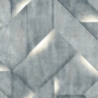 Kép 1/2 - Kékesszürke alapon, geometriai mintás tapéta