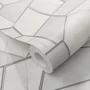 Kép 4/4 - Fehér szürke ezüst 3D kő mintás tapéta